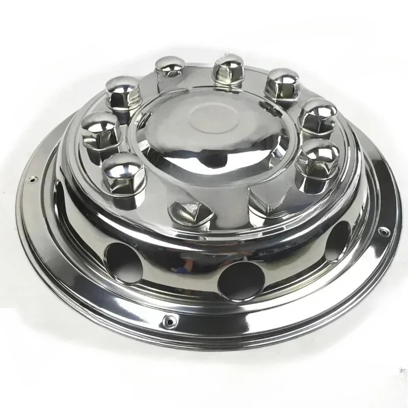 New 10 hole hubcap wheel cover 22.5 inch luxury all-inclusive bus van stainless steel modified car accessories
New 10 hole hubcap wheel cover 22.5 inch luxury all-inclusive bus van stainless steel modified car accessories