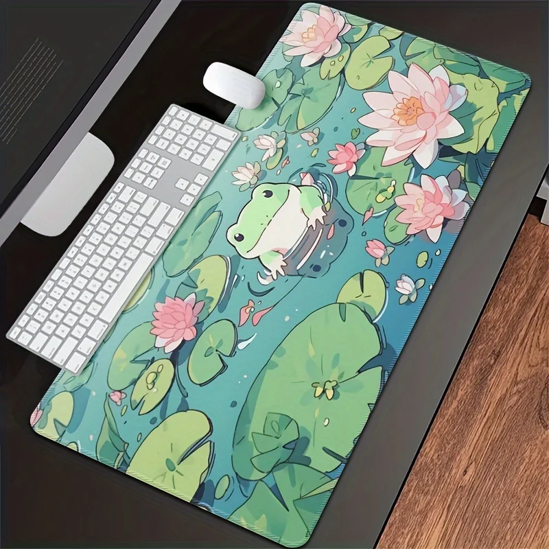 Pond Frog Pattern Large Gaming Mouse Pad, Non-slip Rubber Table Pad, Precision Stitched Edge, Suitable for Gamers and Office Use
Pond Frog Pattern Large Gaming Mouse Pad, Non-slip Rubber Table Pad, Precision Stitched Edge, Suitable for Gamers and Office Use