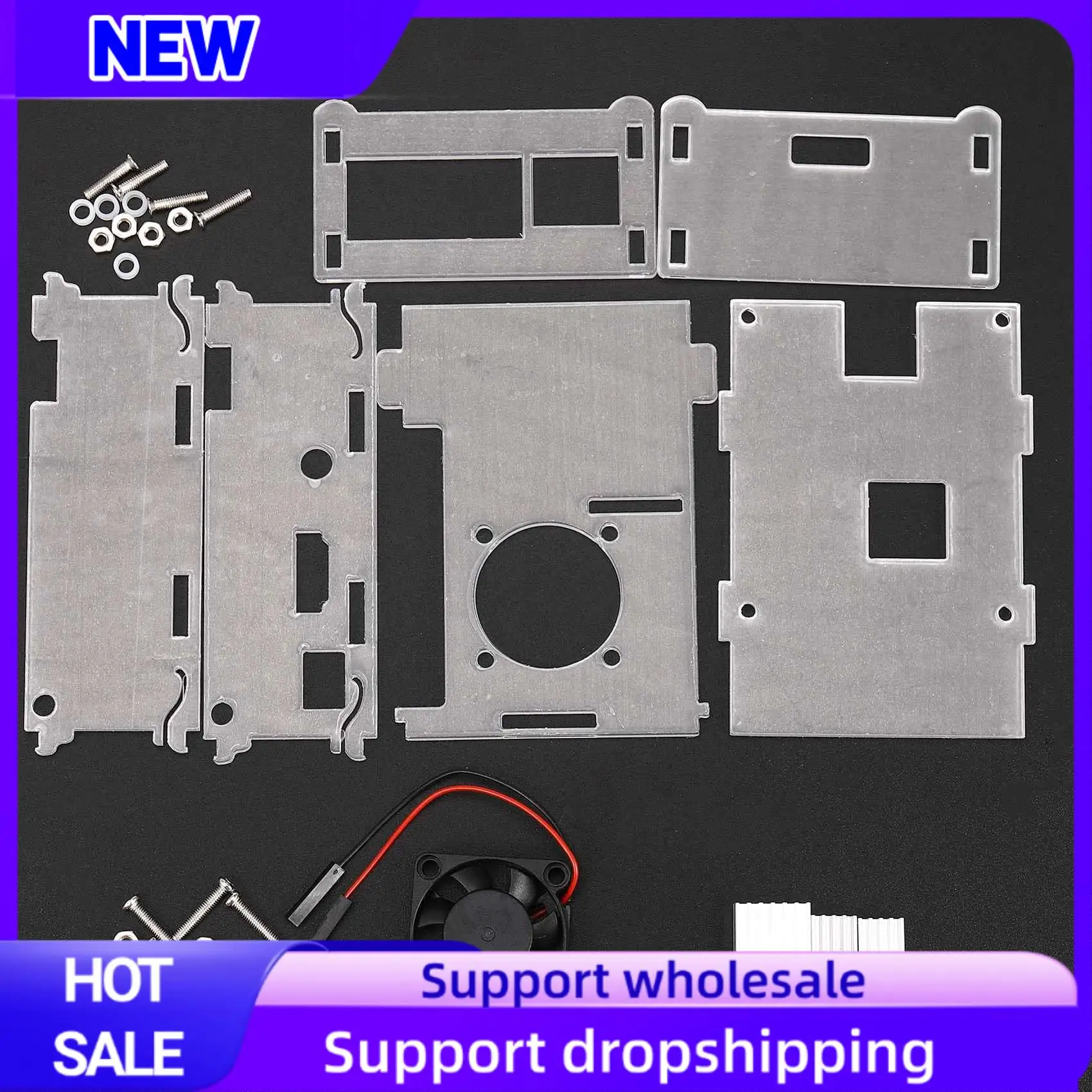 Suitable For Raspberry Pi 3 Model B+(Plus) Acrylic Case Transparent Box Cover Shell + Cooling Fan+Aluminum Heat Sink For Raspber
Suitable For Raspberry Pi 3 Model B+(Plus) Acrylic Case Transparent Box Cover Shell + Cooling Fan+Aluminum Heat Sink For Raspber
