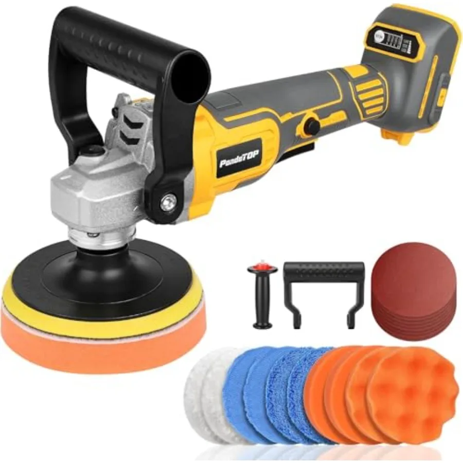 Cordless Buffer Polisher for De-walt 20v Max Battery, Brushless Rotary Car Buffer Polisher, Variable Speed 1000-6000 RPM, Detac
Cordless Buffer Polisher for De-walt 20v Max Battery, Brushless Rotary Car Buffer Polisher, Variable Speed 1000-6000 RPM, Detac