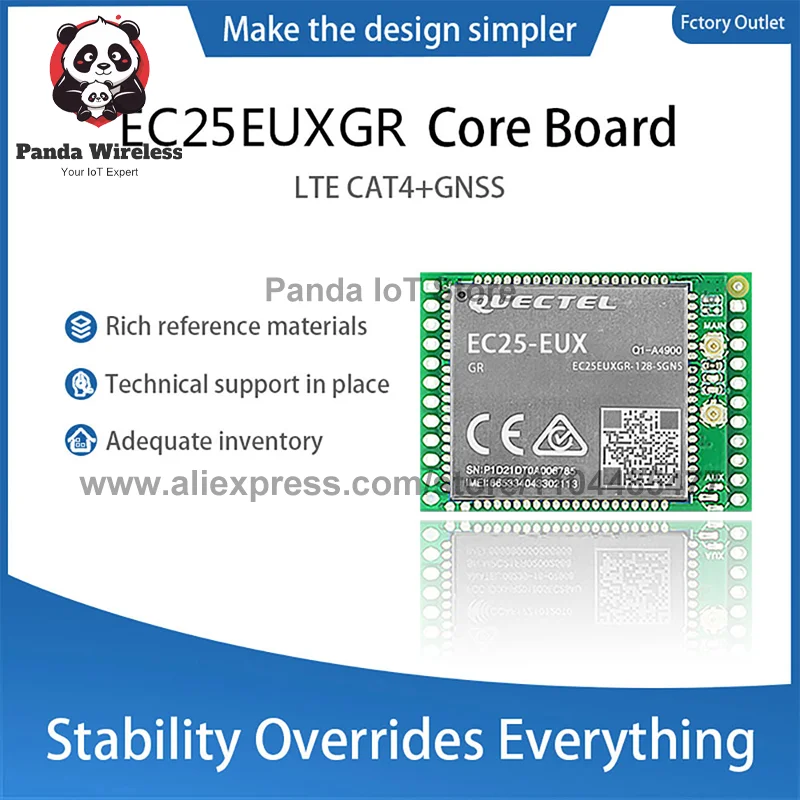 Quectel EC25-EUXGR Module EC25EUXGR 4G Development Core Board LTE CAT4 GNSS with GPS Graphzcs Card Processor Compatible
Quectel EC25-EUXGR Module EC25EUXGR 4G Development Core Board LTE CAT4 GNSS with GPS Graphzcs Card Processor Compatible