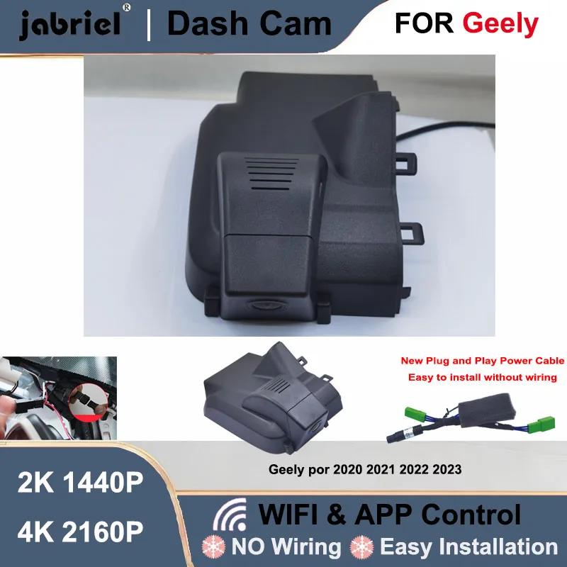 Dash Cam Front Rear Camera DVR 2K 4K Wifi Plug and Play Video Recorder For Geely por 2020 2021 2022 2023 DashCam Car DVR
Dash Cam Front Rear Camera DVR 2K 4K Wifi Plug and Play Video Recorder For Geely por 2020 2021 2022 2023 DashCam Car DVR