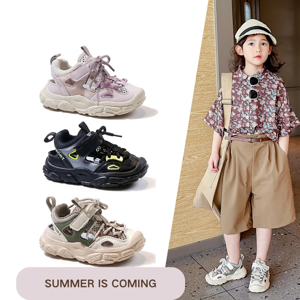2026 Spring Summer New Children's Low-Top Mesh Openwork Design Shoes Sports Barefoot Sandals Casual Sneakers for Boys and Girls
2026 Spring Summer New Children's Low-Top Mesh Openwork Design Shoes Sports Barefoot Sandals Casual Sneakers for Boys and Girls