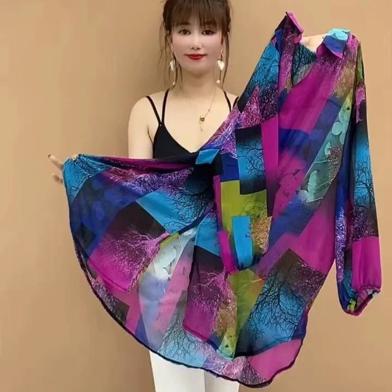 Faionable Mom Chiffon irt Women's Outerwear Sun Protection Summer New Sle Anti-Uv Open Cardigan Korean Sle Collar
Faionable Mom Chiffon irt Women's Outerwear Sun Protection Summer New Sle Anti-Uv Open Cardigan Korean Sle Collar