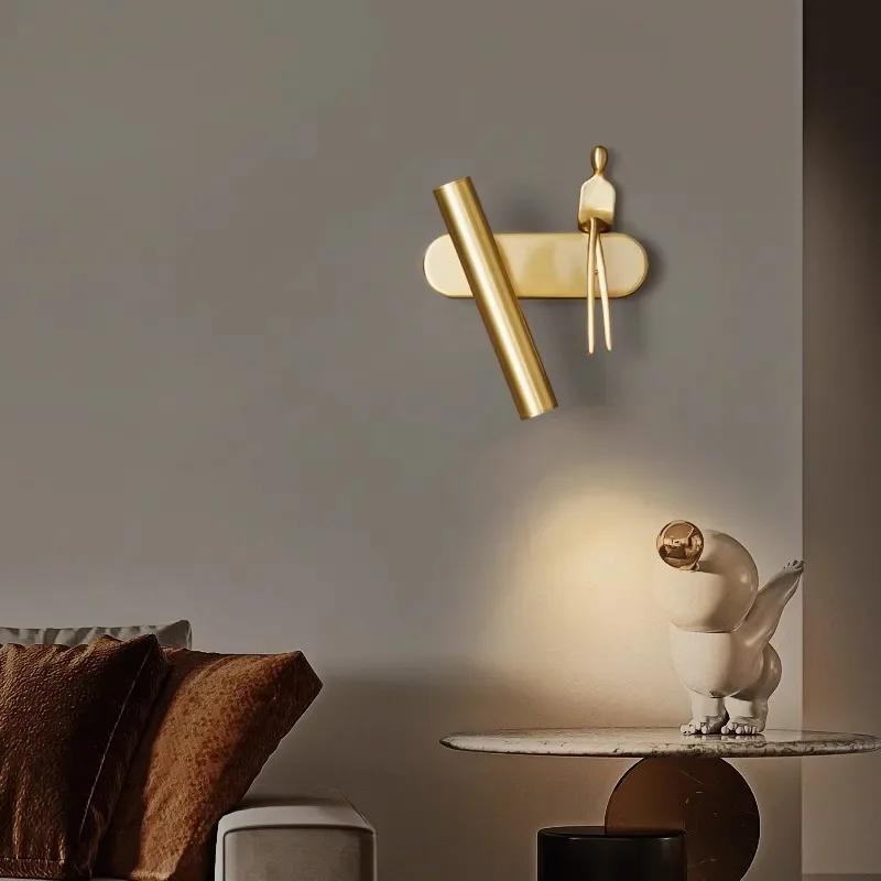 Creative Brass People LED Wall Lamps Personality Modern Living Room Background Wall Light Luxury Bathroom Bedside Decor Fixtures
Creative Brass People LED Wall Lamps Personality Modern Living Room Background Wall Light Luxury Bathroom Bedside Decor Fixtures