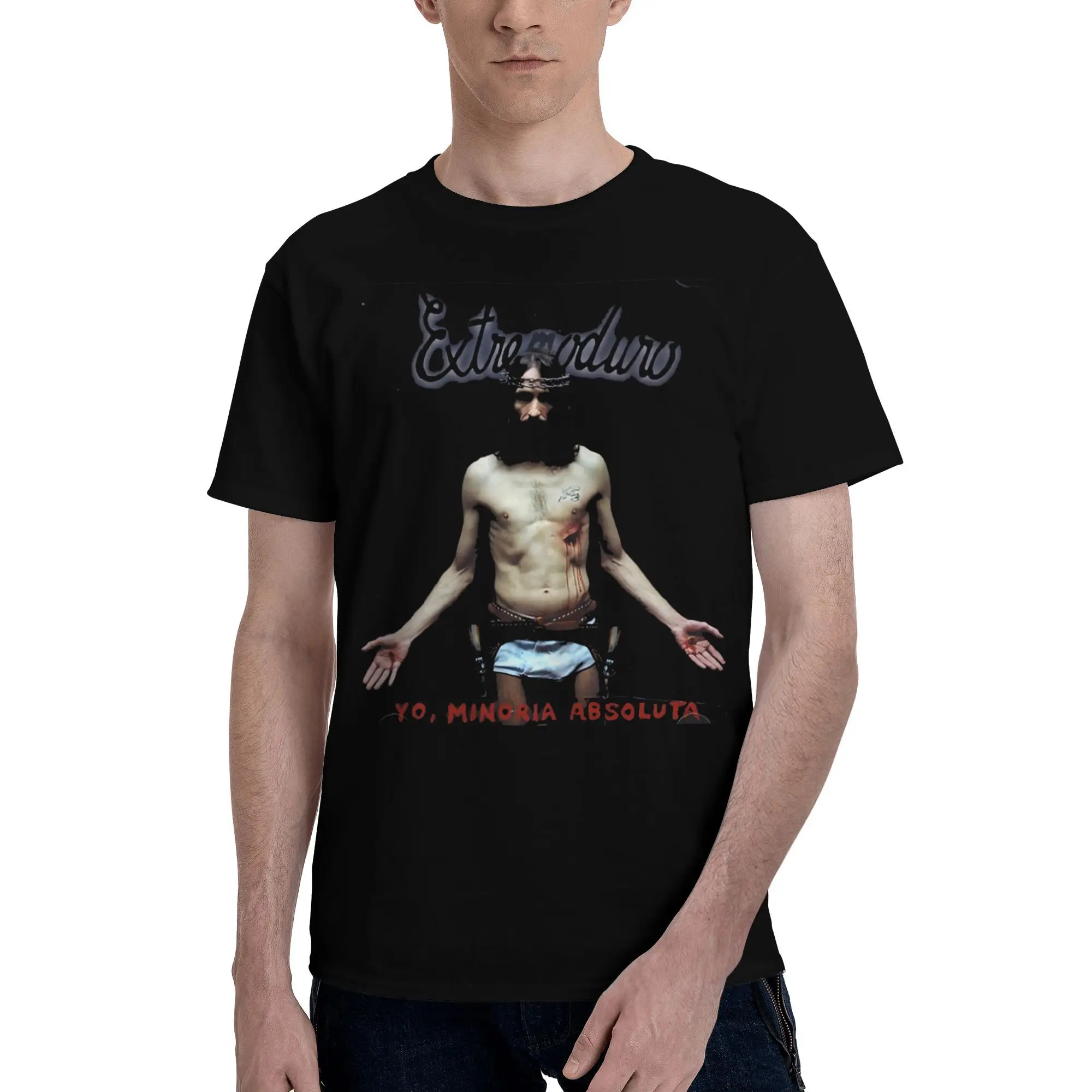 New 2025 yaer Edgy Design with a Shirtless Figure and the Title 'YO, MINORIA ABSOLUTA', Reflecting t shirt men sleeve shirt
New 2025 yaer Edgy Design with a Shirtless Figure and the Title 'YO, MINORIA ABSOLUTA', Reflecting t shirt men sleeve shirt