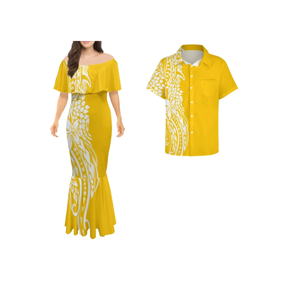 Women's Long Fishtail Dress Polynesian Tribal Sublimation Print Lady Party Mermaid Dress One Shoulder Maxi Dresses
Women's Long Fishtail Dress Polynesian Tribal Sublimation Print Lady Party Mermaid Dress One Shoulder Maxi Dresses