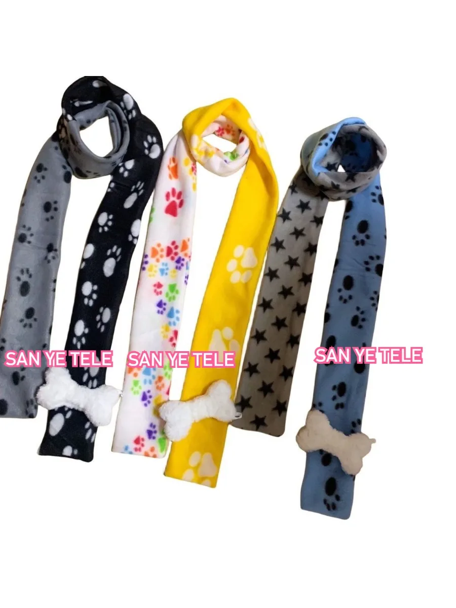 Домашний шарф Y2K в стиле пэчворк с собачьей лапой, милый винтажный длинный шарф, женский утеплитель для шеи, украшения из костей, щенская лапа, аксессуары JK 
Домашний шарф Y2K в стиле пэчворк с собачьей лапой, милый винтажный длинный шарф, женский утеплитель для шеи, украшения из костей, щенская лапа, аксессуары JK