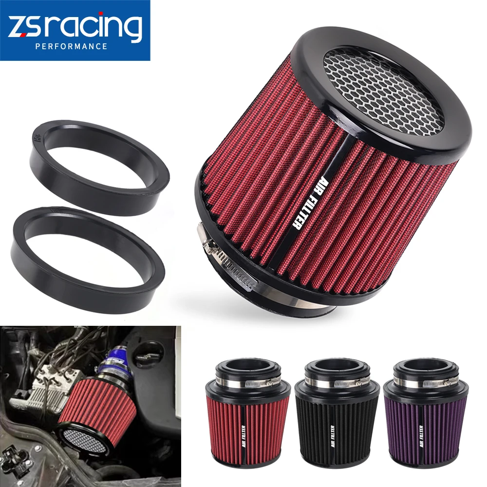 76mm 89mm 102mm 3" 3.5" 4" Universal Upgrade Race High Flow Cold Air Intake Air Filter Washable Air Filters With Two Adapters
76mm 89mm 102mm 3" 3.5" 4" Universal Upgrade Race High Flow Cold Air Intake Air Filter Washable Air Filters With Two Adapters