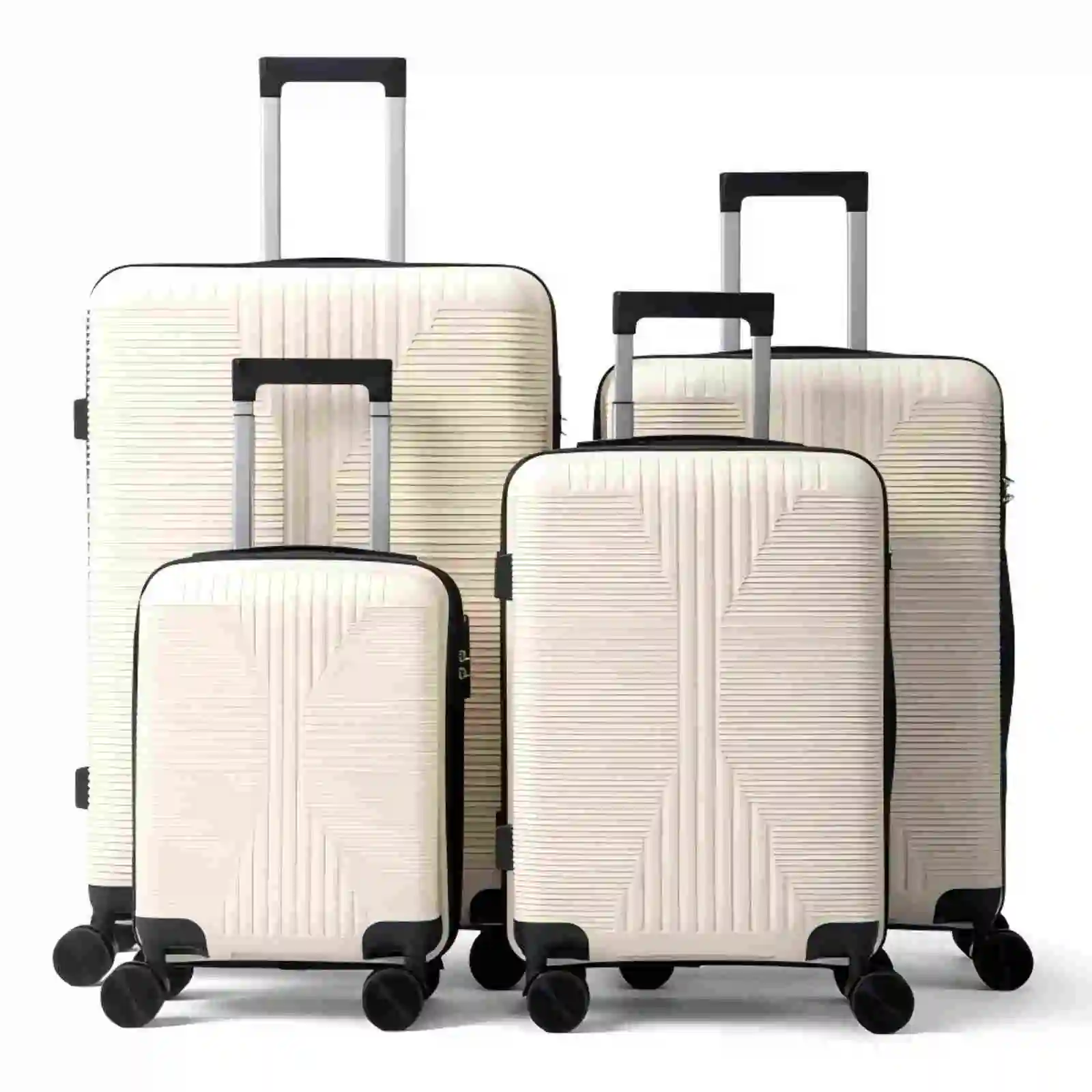Non-TSA customs lock 4-in-1 PP trolley case 16in 20in 24in 28in PP beige
Non-TSA customs lock 4-in-1 PP trolley case 16in 20in 24in 28in PP beige