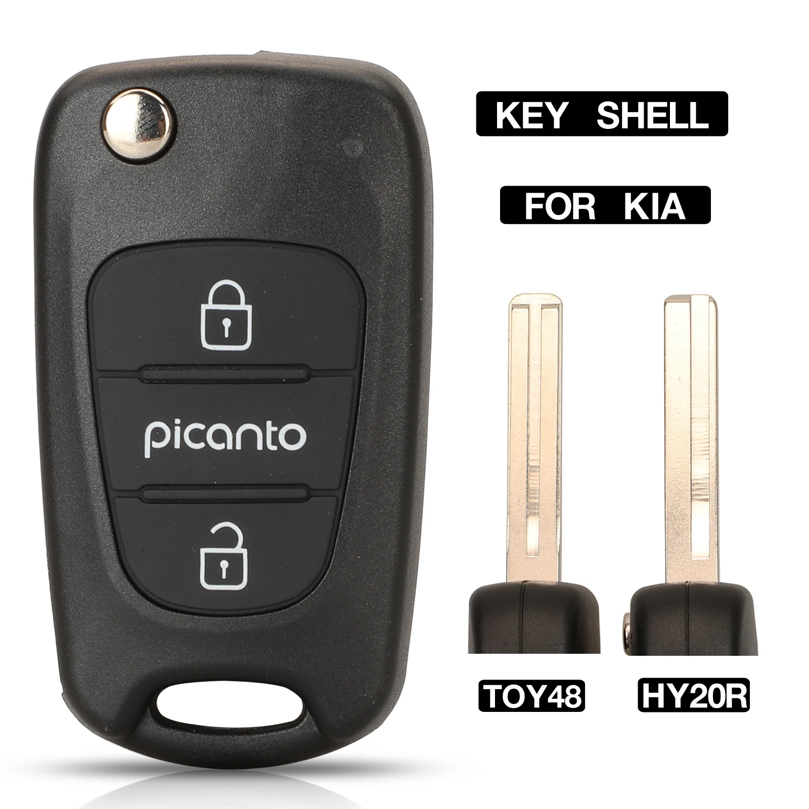 jingyuqin 10PCS Folding Flip Remote Control Car Key Shell Case 3 Buttons For KIA Picanto With TOY48/HY20R Blade Replacement
jingyuqin 10PCS Folding Flip Remote Control Car Key Shell Case 3 Buttons For KIA Picanto With TOY48/HY20R Blade Replacement