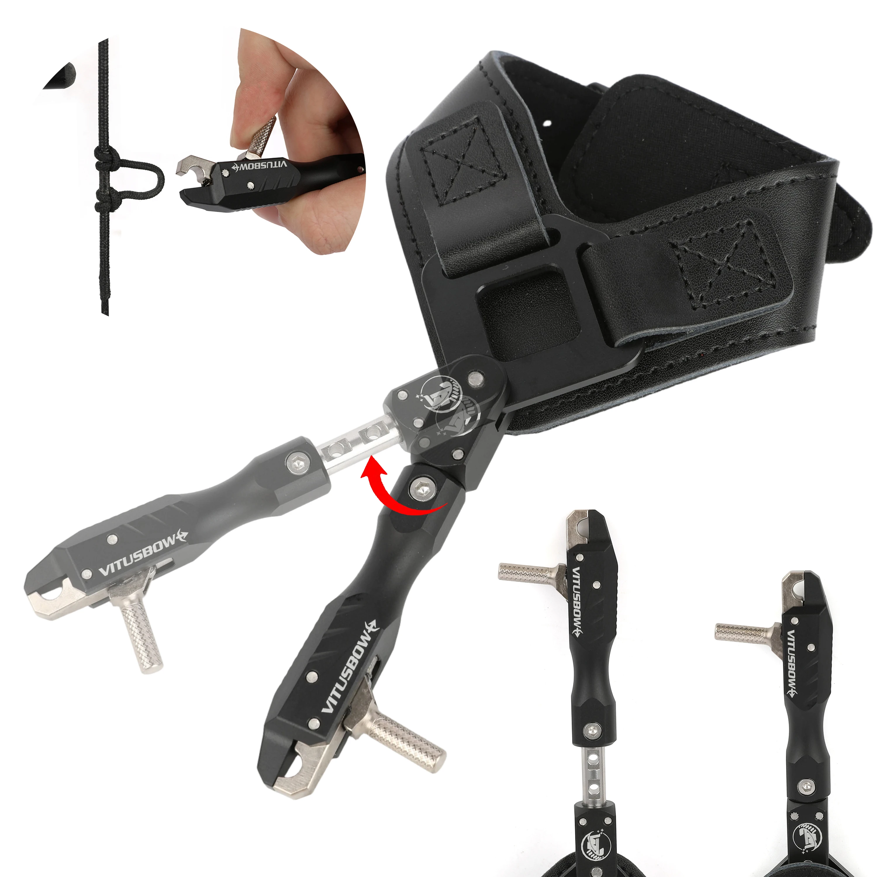 Compound Bow Release Adjustable Sensitivity 360 Degree Jaw Wrist Strap Release for LH/RH Archery Shooting Target Hunting
Compound Bow Release Adjustable Sensitivity 360 Degree Jaw Wrist Strap Release for LH/RH Archery Shooting Target Hunting