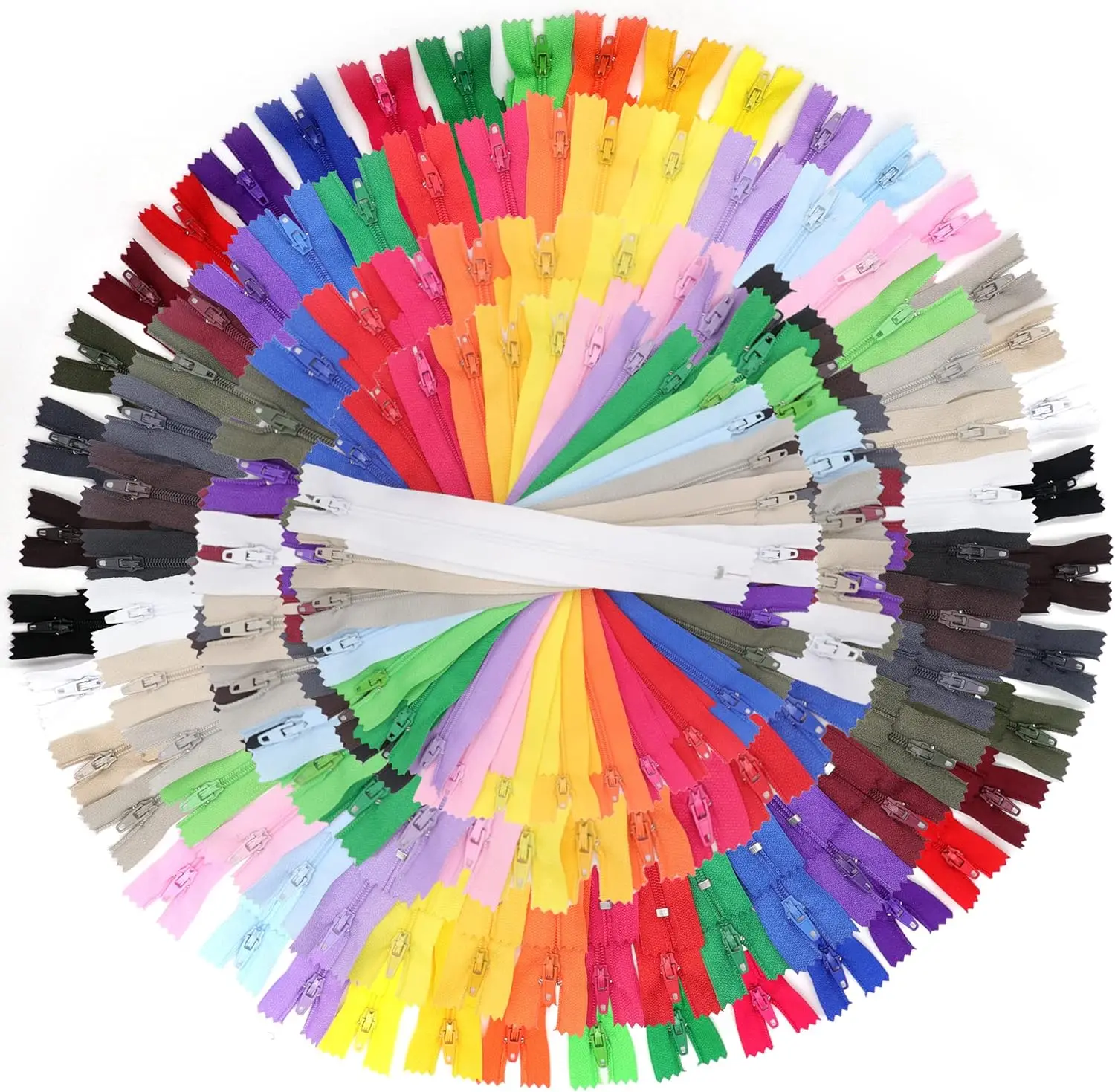 80pcs Mixed Nylon Coil Zippers, 7-16 Inches, 20 Colors for Sewing Crafts
80pcs Mixed Nylon Coil Zippers, 7-16 Inches, 20 Colors for Sewing Crafts