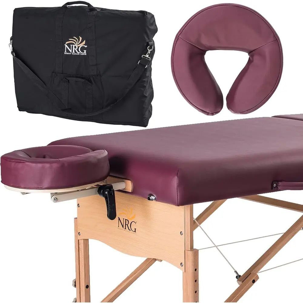 Portable Massage Table with Face Cradle, Double Wheel Knobs, and Carrying Case
Portable Massage Table with Face Cradle, Double Wheel Knobs, and Carrying Case
