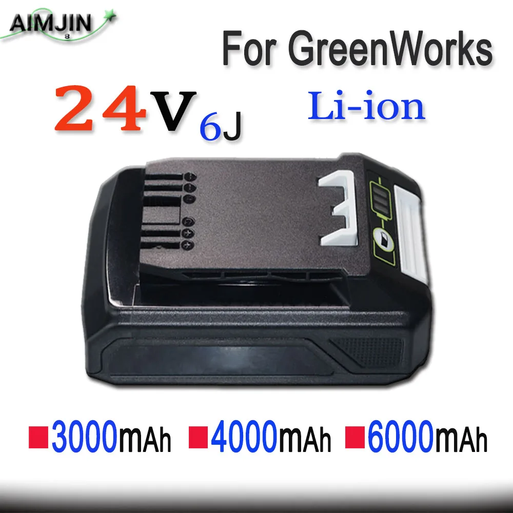 Литиевая батарея 24 В 6J 3000/4000/6000 мАч для электроинструментов GreenWorks, совместима с инструментами для аккумуляторов 20352 22232
Литиевая батарея 24 В 6J 3000/4000/6000 мАч для электроинструментов GreenWorks, совместима с инструментами для аккумуляторов 20352 22232