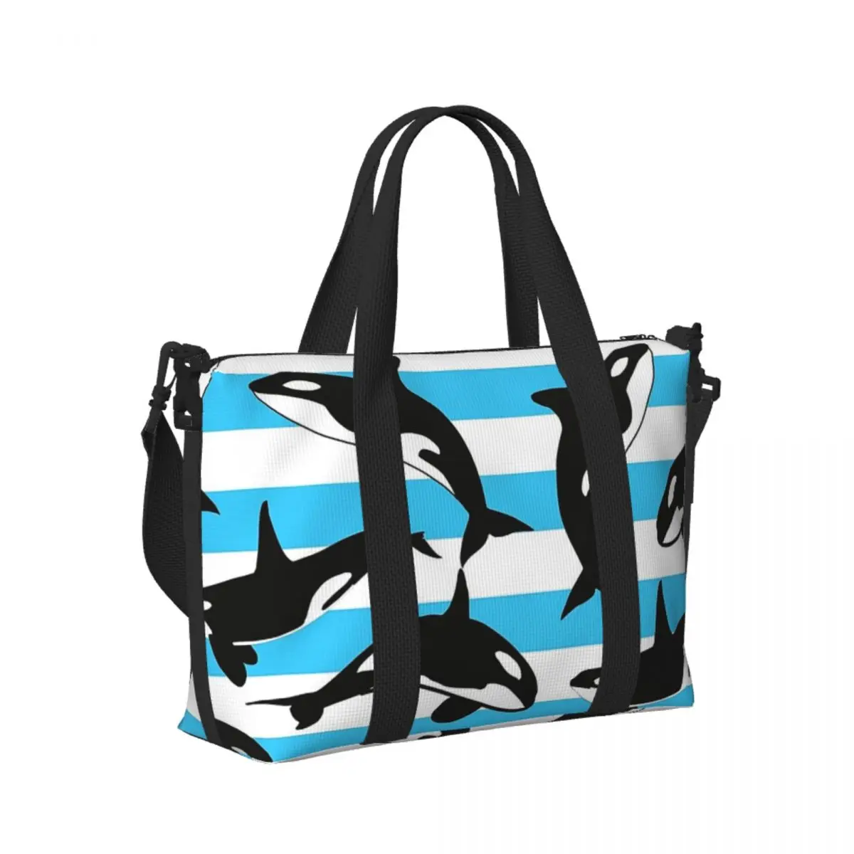 Пляжная дорожная сумка Orca Killer Whale на заказ, большая вместительная сумка-тоут для спортзала, спортивная женская дорожная сумка для покупок 
Пляжная дорожная сумка Orca Killer Whale на заказ, большая вместительная сумка-тоут для спортзала, спортивная женская дорожная сумка для покупок