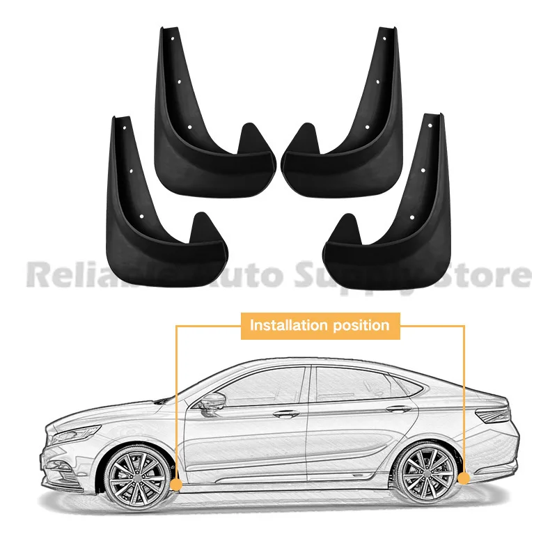 For Universal Car 4 Pack Soft Rubber Mud Flaps Splash Guard Fender Trim for Sedan SUV Auto Accessories Durable Weather Resistant
For Universal Car 4 Pack Soft Rubber Mud Flaps Splash Guard Fender Trim for Sedan SUV Auto Accessories Durable Weather Resistant