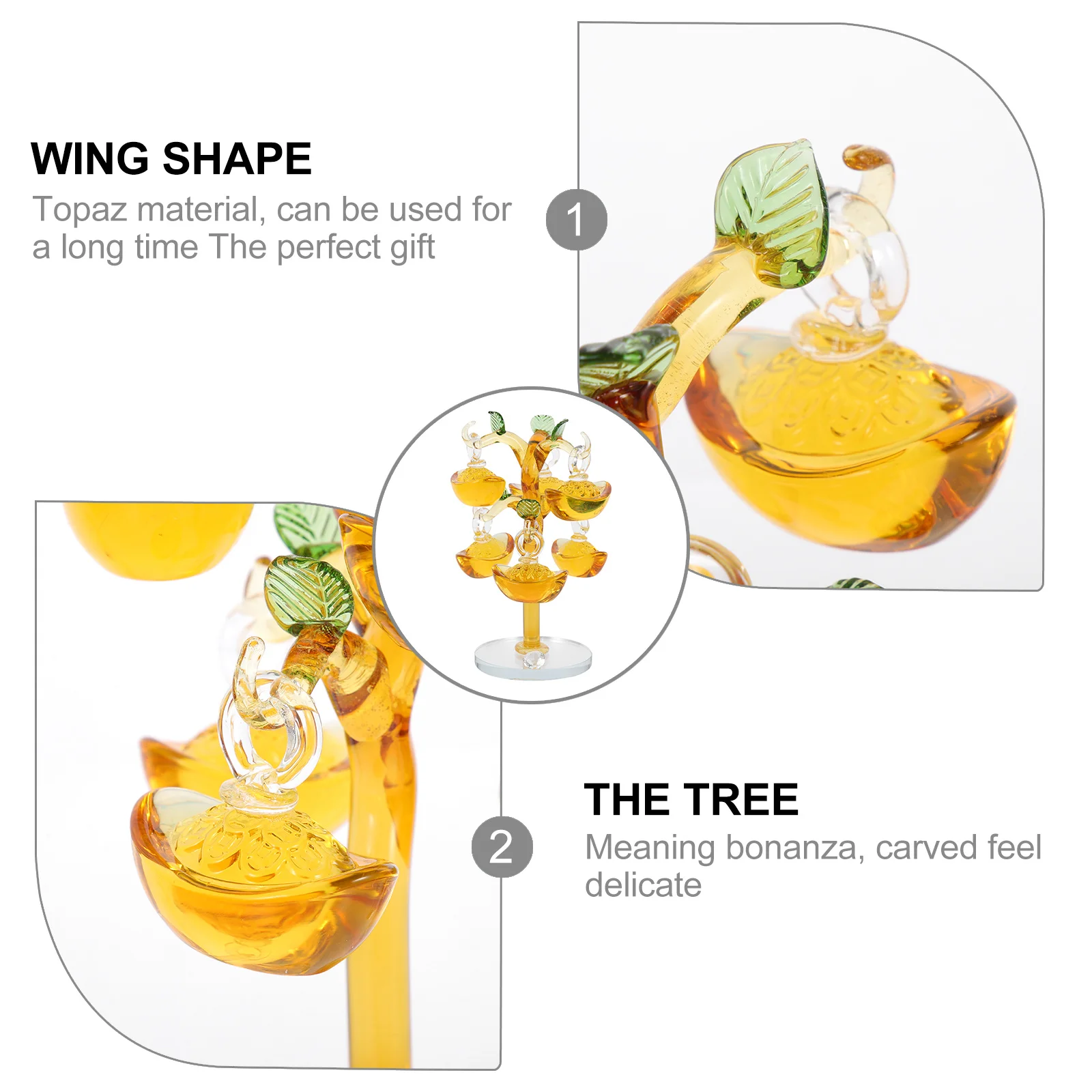 1Set Exquisite Glass Money Tree Ornament Auspicious Home Office Decoration Luck Tree Desktop Adornment Bonsai Ornament
1Set Exquisite Glass Money Tree Ornament Auspicious Home Office Decoration Luck Tree Desktop Adornment Bonsai Ornament