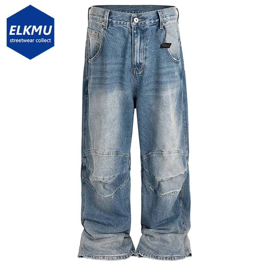 Vintage Baggy Jeans Men's Streetwear Harajuku Hip Hop Jeans Blue Loose Straight Denim Pants
Vintage Baggy Jeans Men's Streetwear Harajuku Hip Hop Jeans Blue Loose Straight Denim Pants