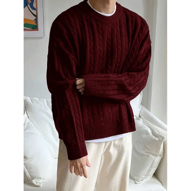 Retro Twist Sweater for Men Knitted Sweater Twist Design Casual Comfortable Fit Spring Season Fashionable Knitwear
Retro Twist Sweater for Men Knitted Sweater Twist Design Casual Comfortable Fit Spring Season Fashionable Knitwear