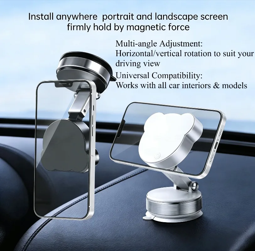 Cloud Shaped Magnetic Car Phone Holder Vacuum Suction Cup 360° Rotatable Dashboard For iPhone 17-12 Pro Max Android Smartphone
Cloud Shaped Magnetic Car Phone Holder Vacuum Suction Cup 360° Rotatable Dashboard For iPhone 17-12 Pro Max Android Smartphone
