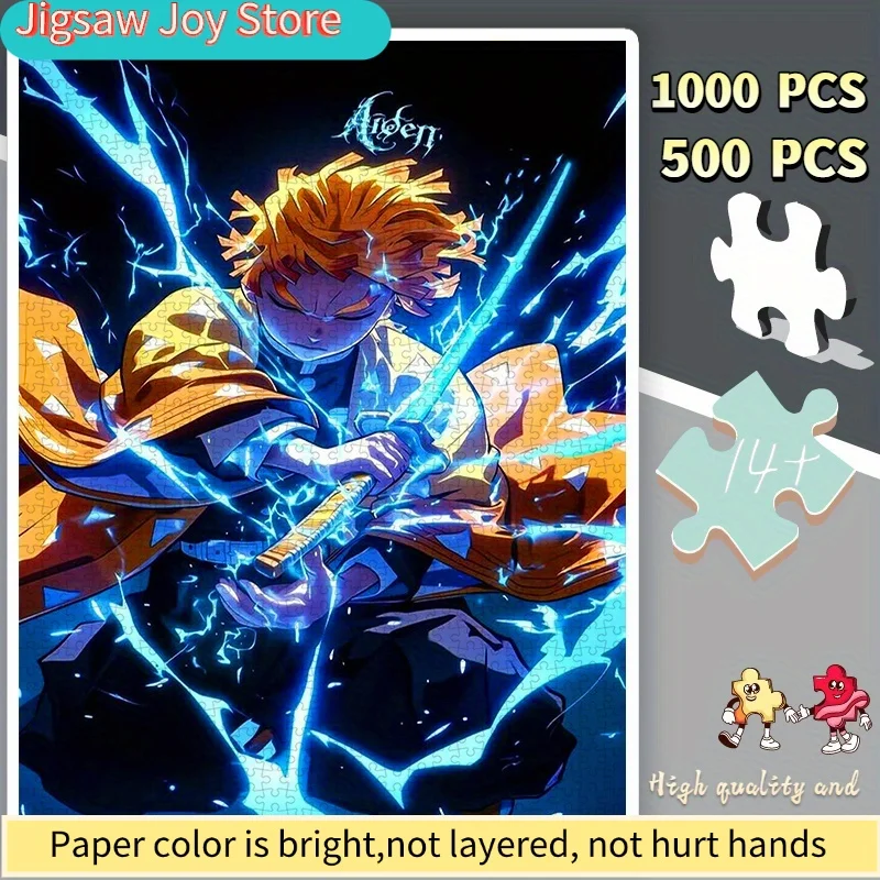 Puzzles, Paper Puzzles, Puzzles Featuring a Lightning-Enshrouded Boy Wielding a Sword in Battle, Suitable for Demon Slayer Fan
Puzzles, Paper Puzzles, Puzzles Featuring a Lightning-Enshrouded Boy Wielding a Sword in Battle, Suitable for Demon Slayer Fan