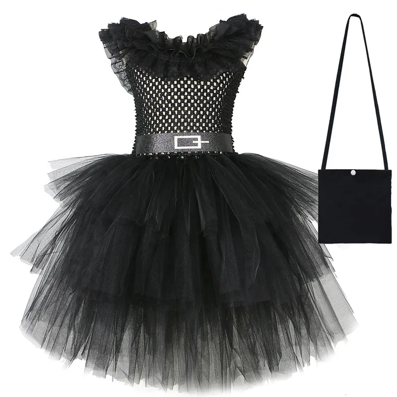 3 Layered Wednesday Girl Costumes Addams Carnival Halloween Tutu Dress Kids Birthday Outfit School Children Clothes Ball Gown
3 Layered Wednesday Girl Costumes Addams Carnival Halloween Tutu Dress Kids Birthday Outfit School Children Clothes Ball Gown