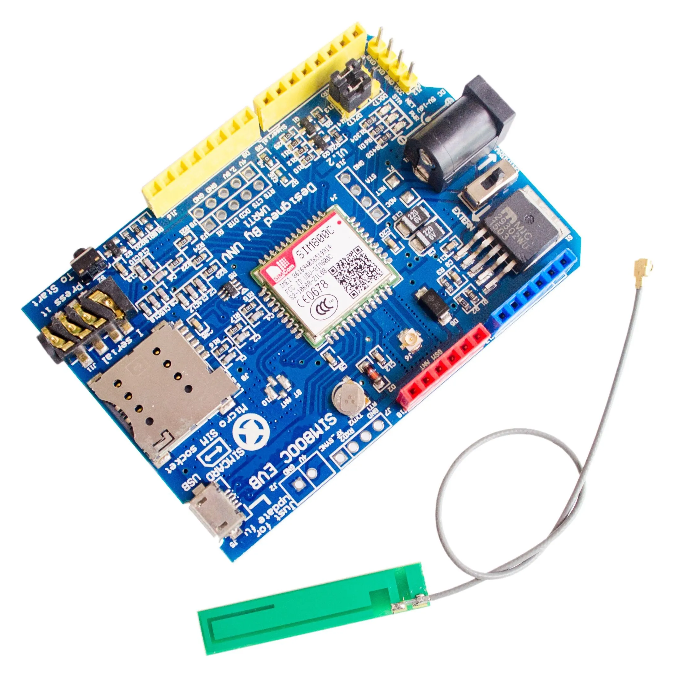 Плата разработки щита SIM800c вместо модуля SIM900 GPRS GSM 4-частотный доступен
Плата разработки щита SIM800c вместо модуля SIM900 GPRS GSM 4-частотный доступен
