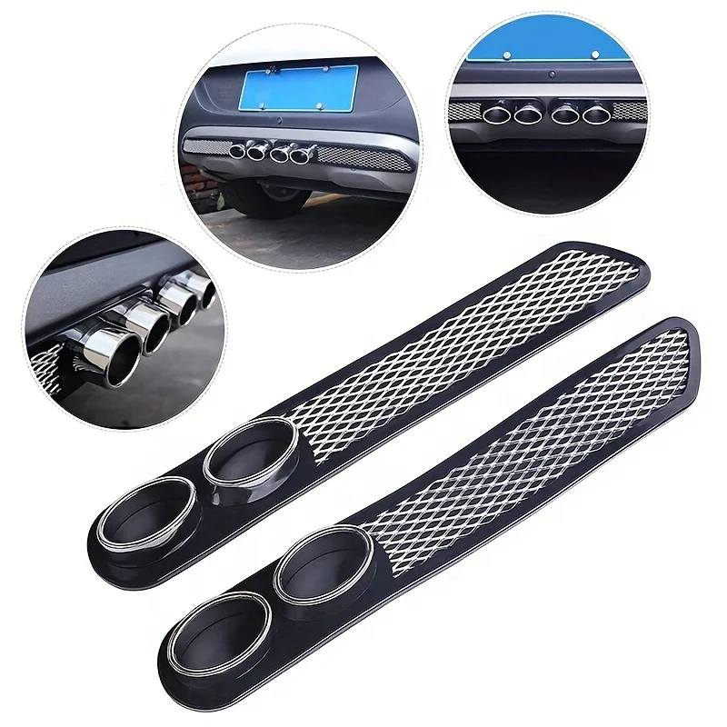 1Pair Universal Car Fake Exhaust Holes, Vent Grid Decorative Exhaust Tuyeres, Auto Exterior Styling Anti-collision Accessories
1Pair Universal Car Fake Exhaust Holes, Vent Grid Decorative Exhaust Tuyeres, Auto Exterior Styling Anti-collision Accessories