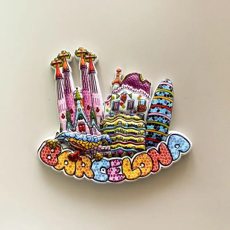 Barcelona Unique Architecture Mosaic Sagrada Familia 3D Fridge Magnet Personalized Travel Souvenir Gift
Barcelona Unique Architecture Mosaic Sagrada Familia 3D Fridge Magnet Personalized Travel Souvenir Gift