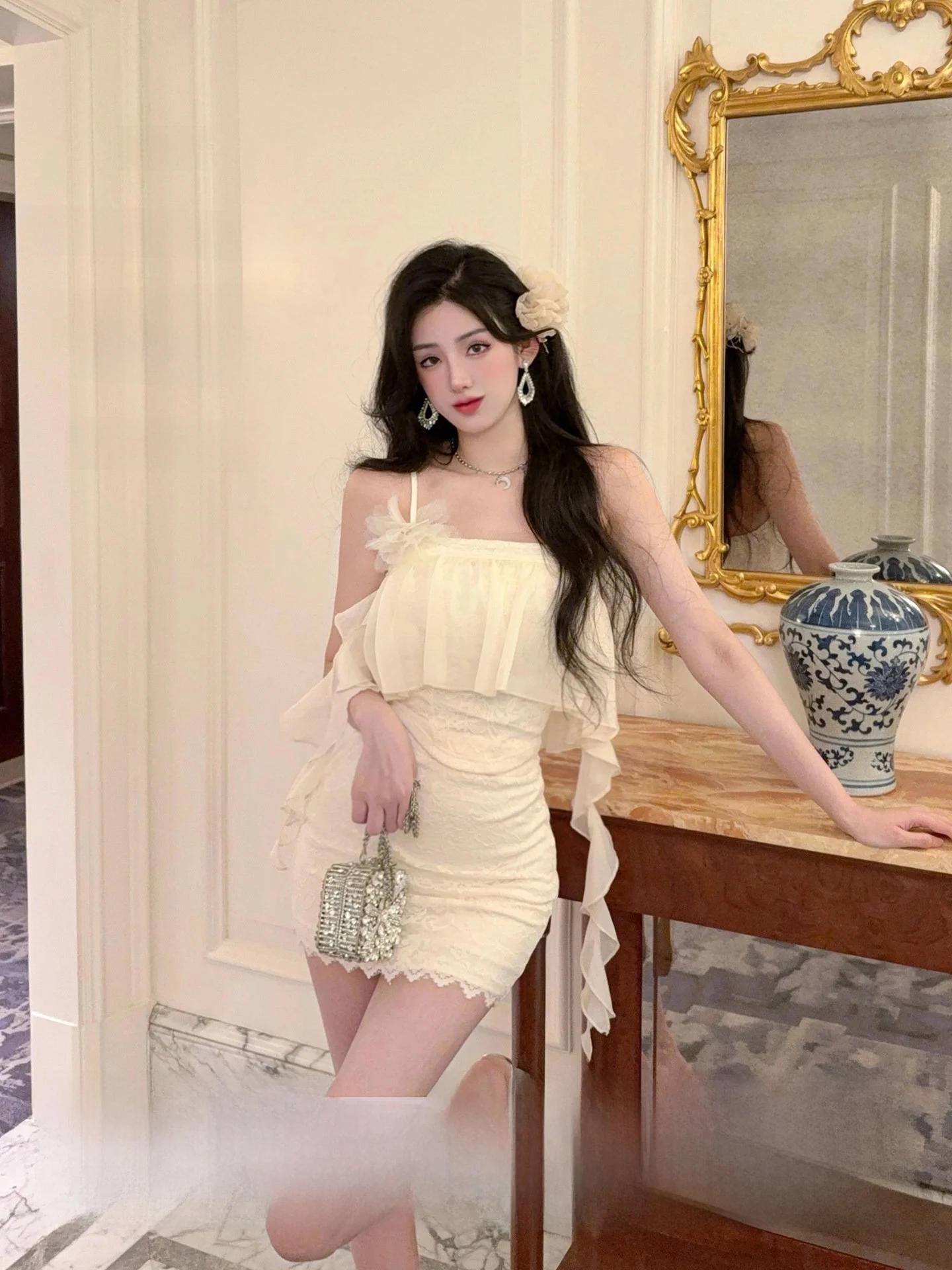 Joykiki Pure Desire Miu Sle Rich Girl Wind Waist Design Tube Top Strap Women's Faion Polyester Fiber Cool ort Length
Joykiki Pure Desire Miu Sle Rich Girl Wind Waist Design Tube Top Strap Women's Faion Polyester Fiber Cool ort Length