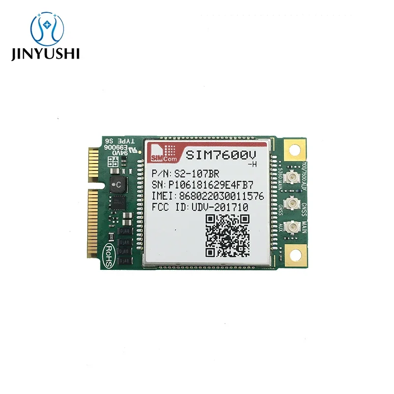 SIMCOM SIM7600E-H/SIM7600JC-H/SIM7600G-H/SIM7600SA-H/SIM7600A-H/SIM7600NA-H/SIM7600V-H Модуль MINI PCIE CAT4 100% новый, без подлагалища
SIMCOM SIM7600E-H/SIM7600JC-H/SIM7600G-H/SIM7600SA-H/SIM7600A-H/SIM7600NA-H/SIM7600V-H Модуль MINI PCIE CAT4 100% новый, без подлагалища