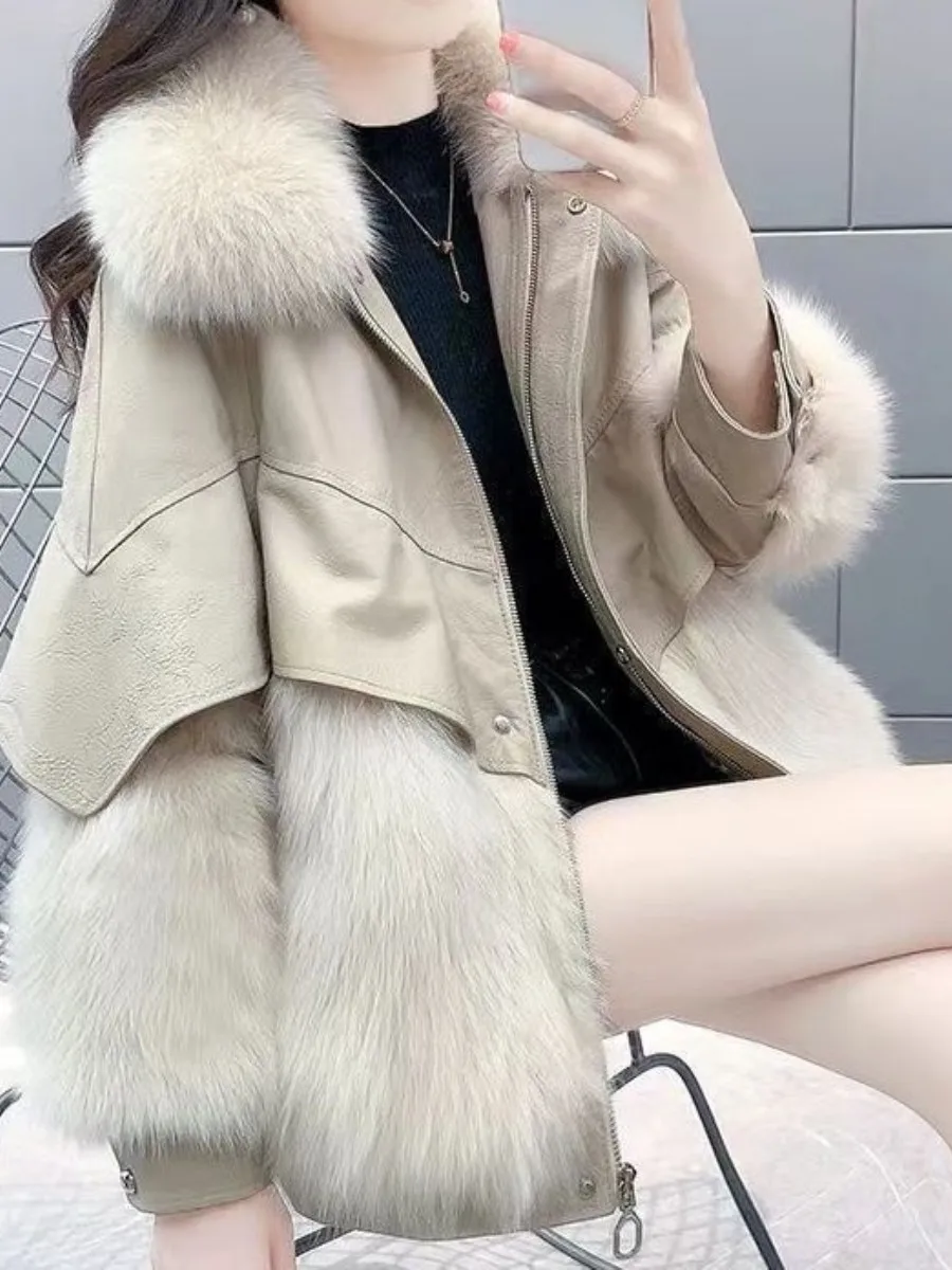 Fur Jacket 2026 Winter Korean Style PU Medium Length Cotton Enriched Health Care Knee Protector Haaining Coat Yangjing Brand
Fur Jacket 2026 Winter Korean Style PU Medium Length Cotton Enriched Health Care Knee Protector Haaining Coat Yangjing Brand
