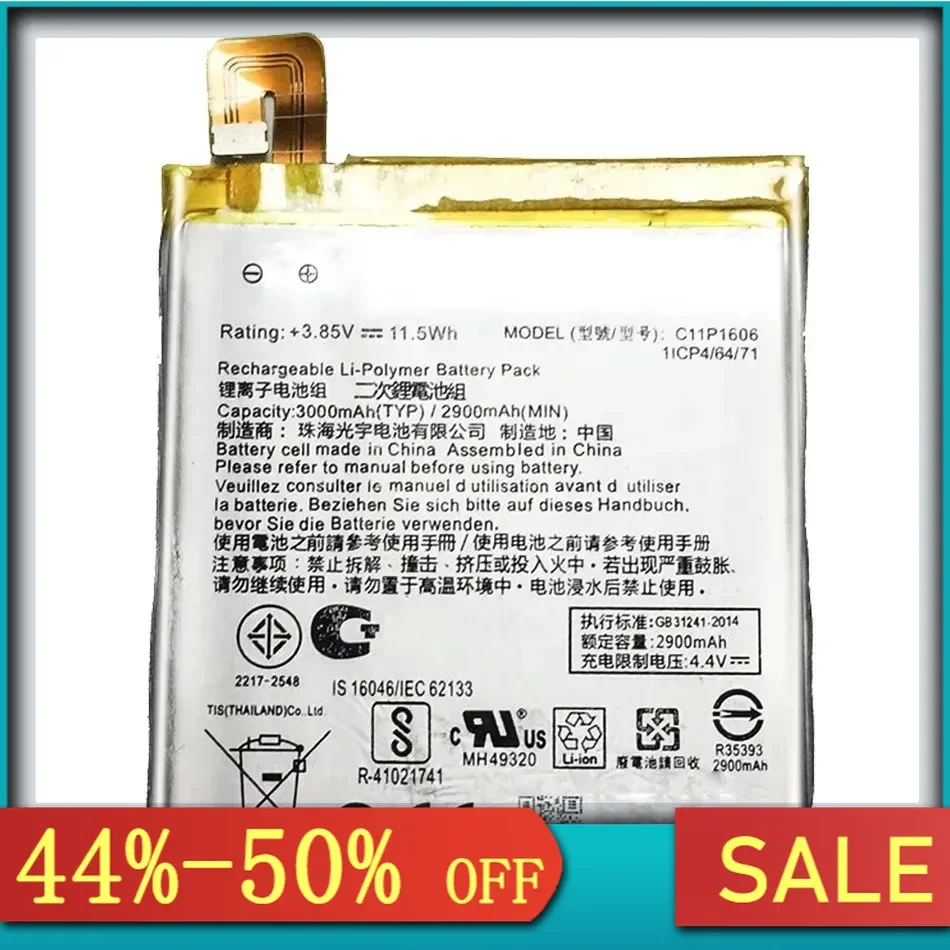 C11P1606 3000mAh Mobile Phone Battery For Asus zenfone laser 3 zc551kl
C11P1606 3000mAh Mobile Phone Battery For Asus zenfone laser 3 zc551kl