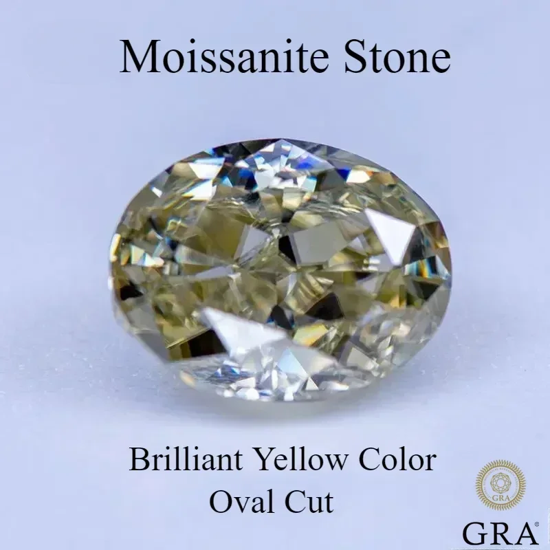 Муассанит камень овальной огранки натуральный цвет блестящий желтый GRA аутентификация лабораторный выращенный драгоценный камень для подвесок женское изготовление ювелирных изделий 
Муассанит камень овальной огранки натуральный цвет блестящий желтый GRA аутентификация лабораторный выращенный драгоценный камень для подвесок женское изготовление ювелирных изделий