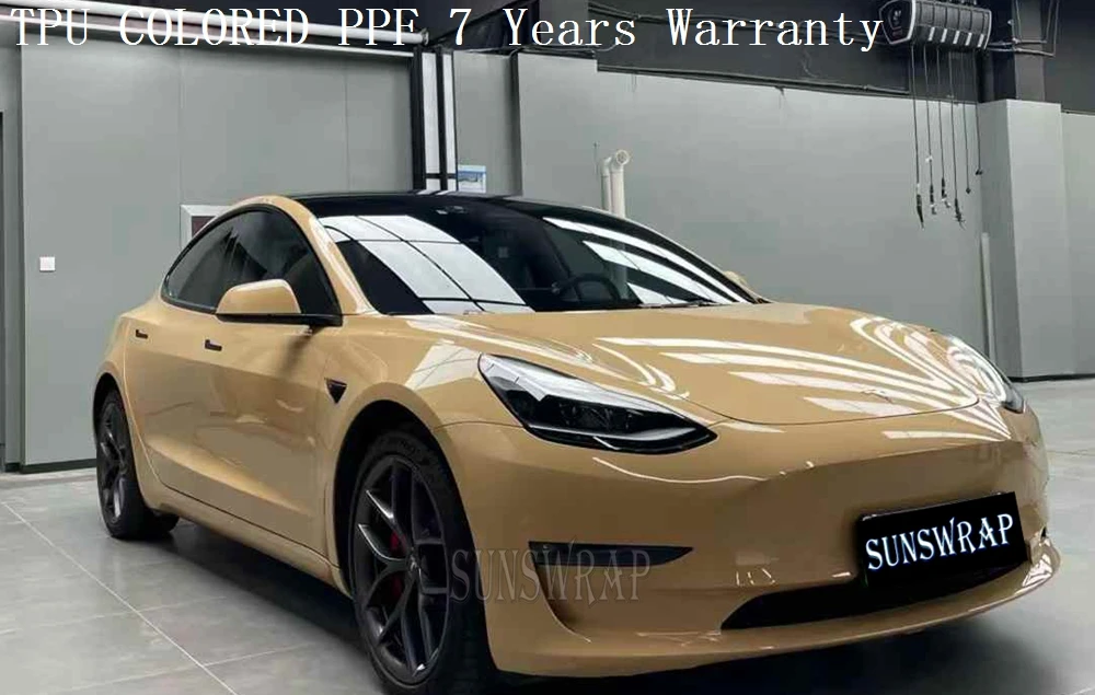 High-Gloss TPU PPF Crystal Desert Yellow Self-Healing Car Covering Paint Shield Film- Stain-resistant,Dirt-resistant,self repair
High-Gloss TPU PPF Crystal Desert Yellow Self-Healing Car Covering Paint Shield Film- Stain-resistant,Dirt-resistant,self repair