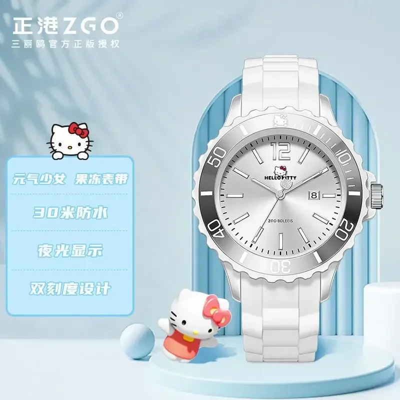 ZGO Sanrio Series, часы для девочек Hello Kitty, простые светящиеся кварцевые часы, студенческие подарки на день рождения
ZGO Sanrio Series, часы для девочек Hello Kitty, простые светящиеся кварцевые часы, студенческие подарки на день рождения