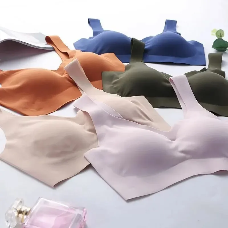 Беспроводной бюстгальтер для сна, женский бесшовный спортивный бюстгальтер, удобное нижнее белье со сборками на спине, стальное кольцо, бесплатный Ropa Interior Mujer
Беспроводной бюстгальтер для сна, женский бесшовный спортивный бюстгальтер, удобное нижнее белье со сборками на спине, стальное кольцо, бесплатный Ropa Interior Mujer