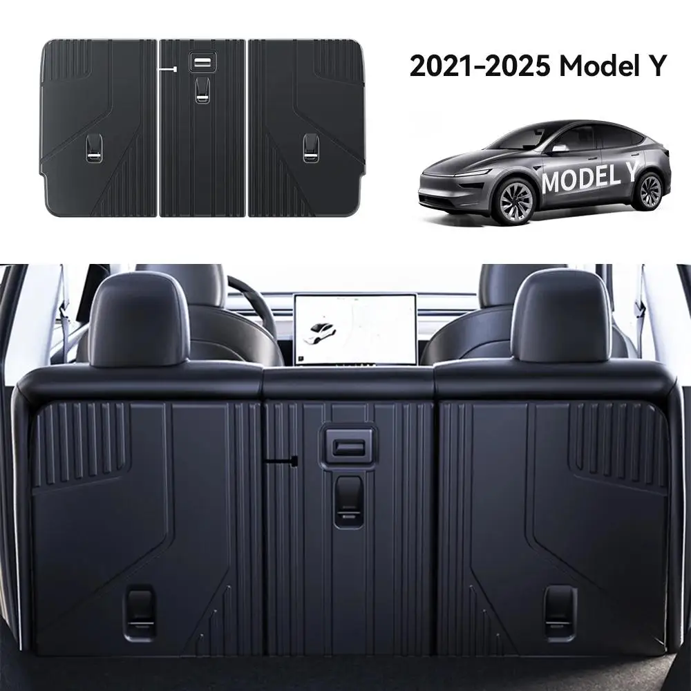YZ For Tesla Model Y 2021-2025 Juniper TPE Rear Seat Back Cover Backrest Protector Trunk Anti-scratch Pad Anti-dirty Mat with
YZ For Tesla Model Y 2021-2025 Juniper TPE Rear Seat Back Cover Backrest Protector Trunk Anti-scratch Pad Anti-dirty Mat with