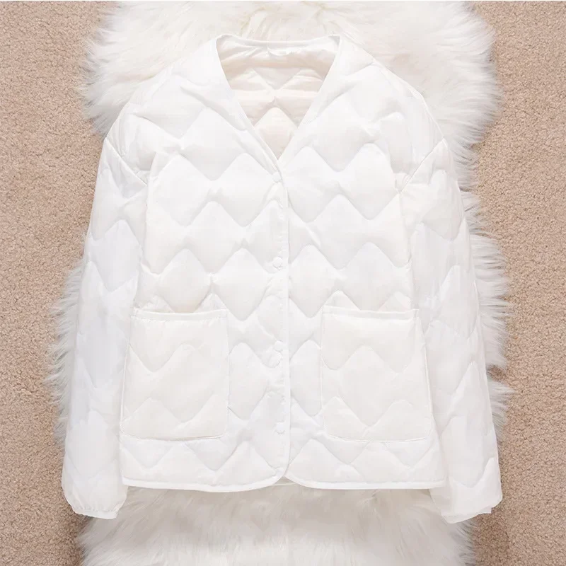 2025 New Arrivals Women White Duck Down Fashion Short Jackets Autumn Winter Warm Female O-neck Korean Ultralight Thin Coat
2025 New Arrivals Women White Duck Down Fashion Short Jackets Autumn Winter Warm Female O-neck Korean Ultralight Thin Coat