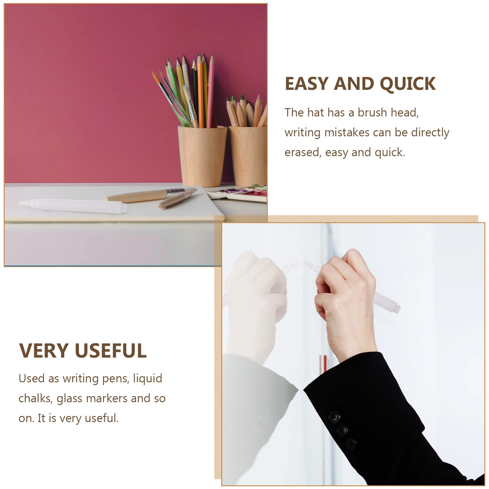 15pcs White Pen Liquid Marker Erasable Dry Blackboard Pens Erasable White Marker Students Stationery Glass Writing Tools
15pcs White Pen Liquid Marker Erasable Dry Blackboard Pens Erasable White Marker Students Stationery Glass Writing Tools