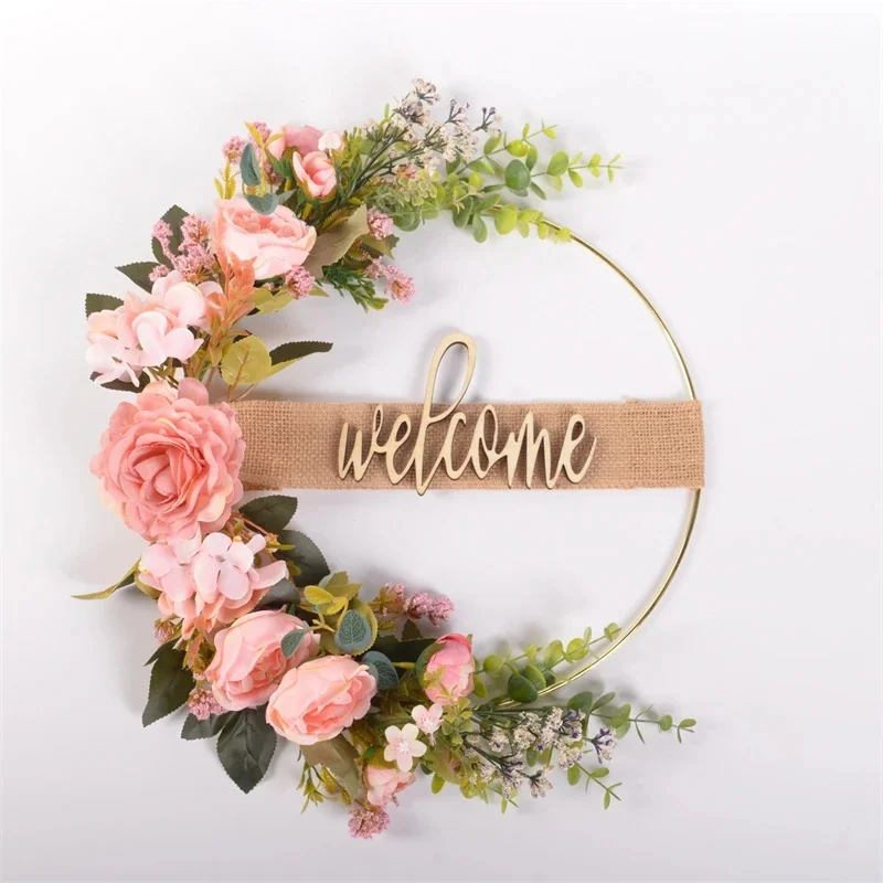 Simulated Flower Wreath Metal Wall Hanging Front Door Wreath With Love Sign For Spring Autumn Festival Home Wall Door Decoration
Simulated Flower Wreath Metal Wall Hanging Front Door Wreath With Love Sign For Spring Autumn Festival Home Wall Door Decoration