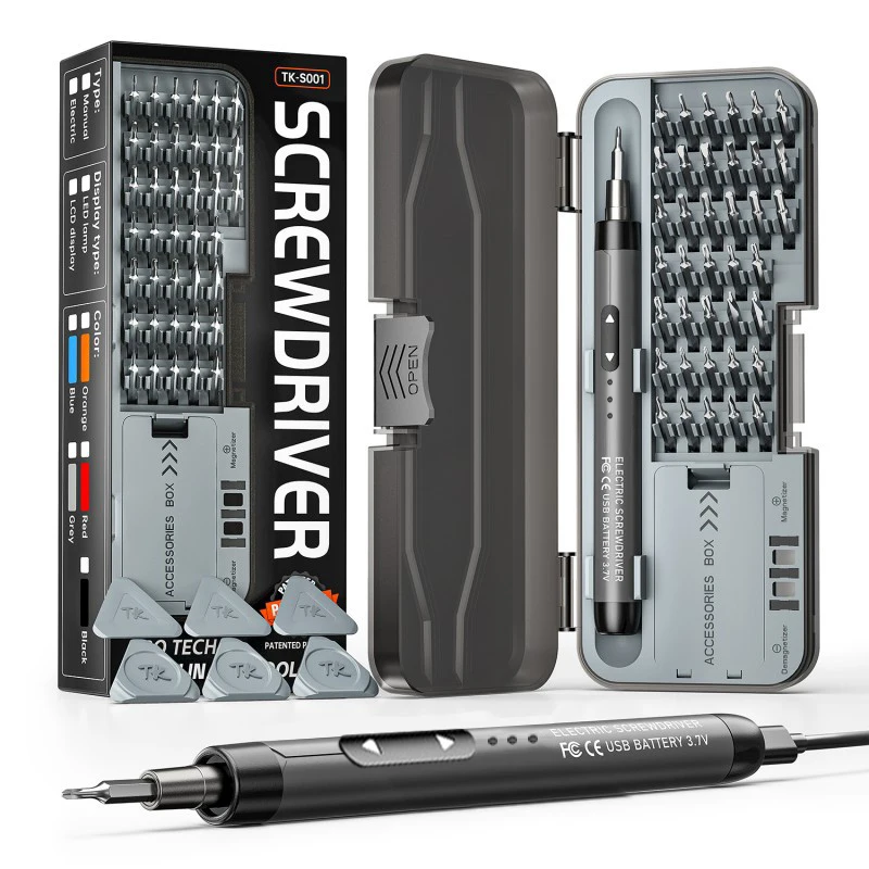 Electric Screwdriver Set Precision Power Tool Kit Rechargeable Wireless Mini Small Bits PC Mobile Phone Repair Tools DIY CRV
Electric Screwdriver Set Precision Power Tool Kit Rechargeable Wireless Mini Small Bits PC Mobile Phone Repair Tools DIY CRV