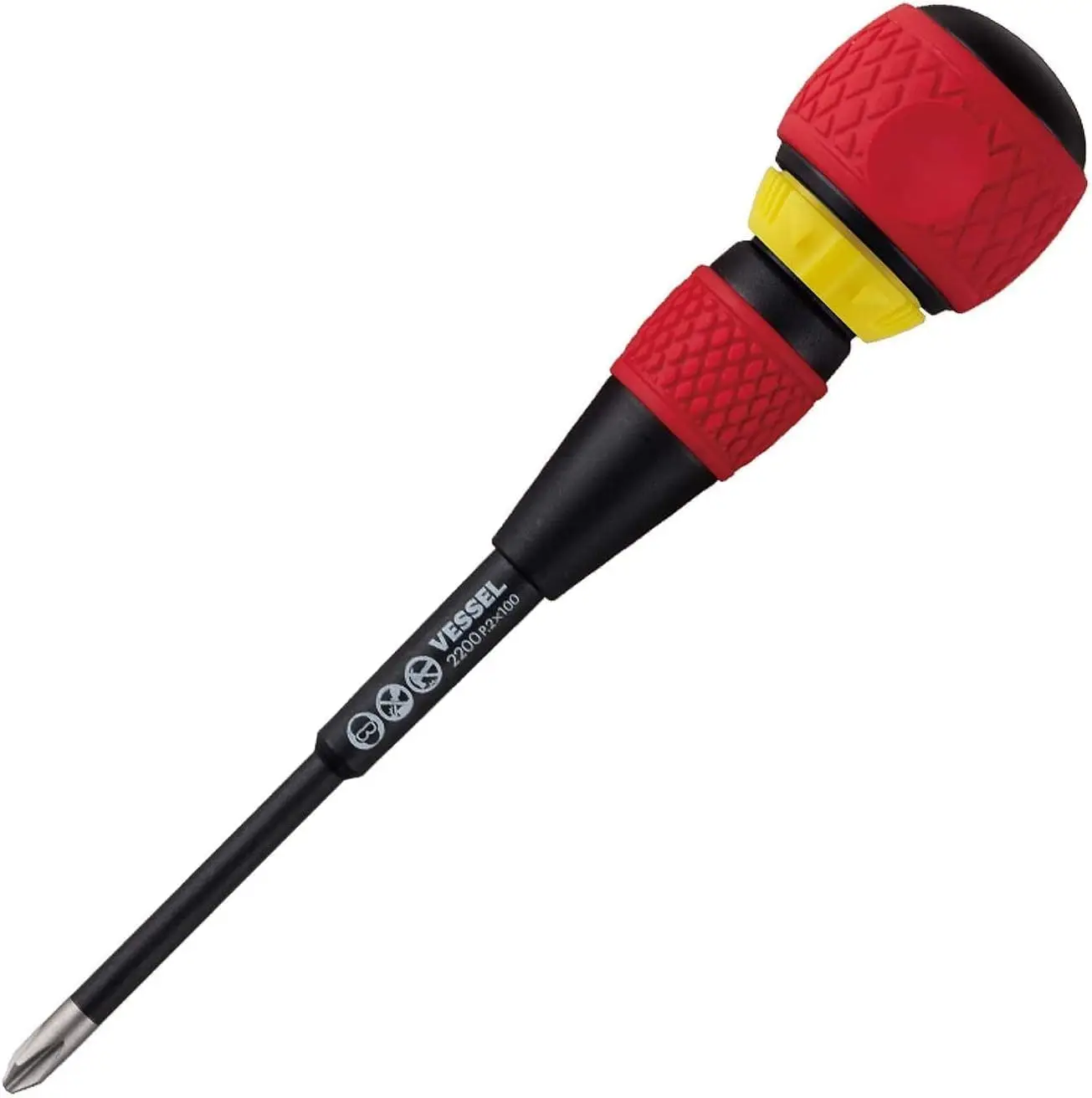 2x100mm Ratchet Screwdriver with Ball Grip, Magnetic
2x100mm Ratchet Screwdriver with Ball Grip, Magnetic