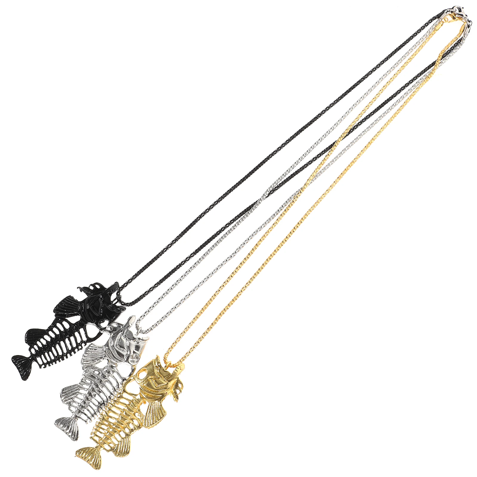 Fish Necklace Surfer Chain Alloy Bone Fishing Hook Stainless Steel Men's Necklaces
Fish Necklace Surfer Chain Alloy Bone Fishing Hook Stainless Steel Men's Necklaces