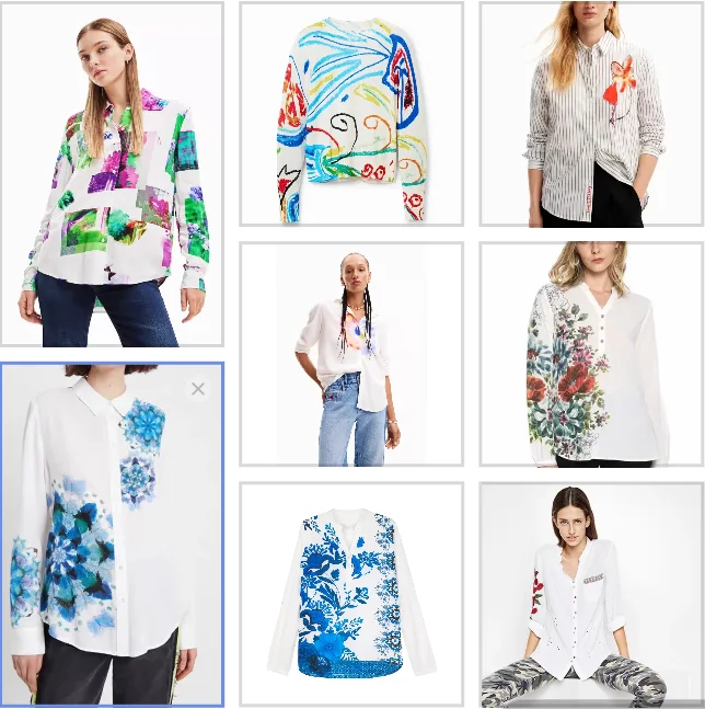 New Spanish square-neck printed fashionable long-sleeved shirt for foreign trade original order
New Spanish square-neck printed fashionable long-sleeved shirt for foreign trade original order