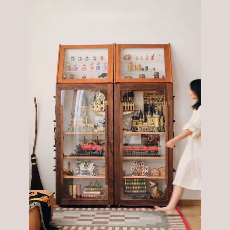 Magic book folding figure cabinet 360 degree removable bookcase with wheels retro storage doll display cabinet
Magic book folding figure cabinet 360 degree removable bookcase with wheels retro storage doll display cabinet