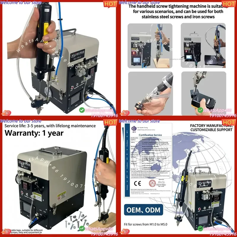 CE Certificate M1.4-M5 Screw Fastening Machine with Motor High Precision Feeder PLC Display 1 Year Warranty
CE Certificate M1.4-M5 Screw Fastening Machine with Motor High Precision Feeder PLC Display 1 Year Warranty