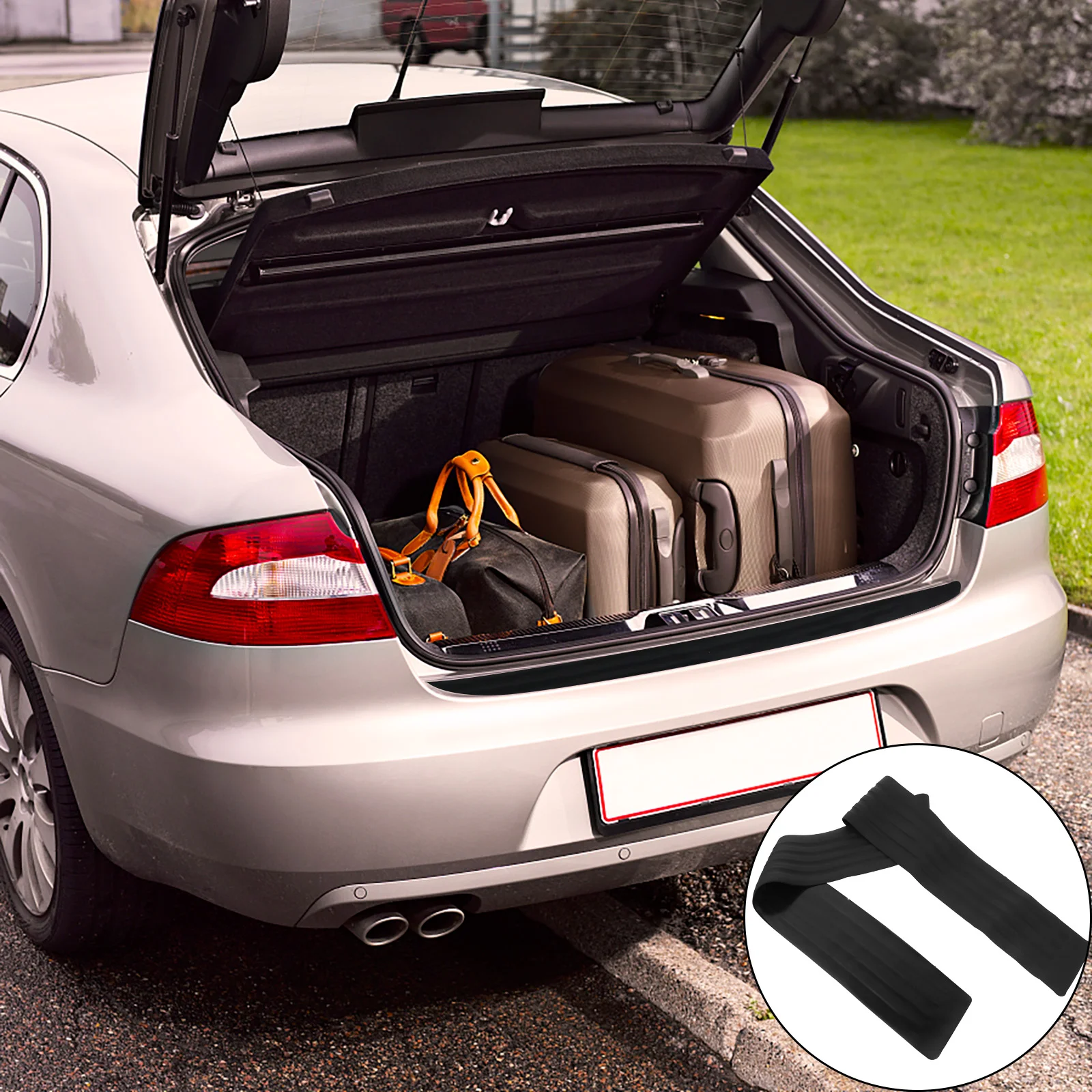 2 Pcs Protective Strip Rubber Trim Cover Durable Rear Pumper Protectors Bumper Universal Car Trunk Sticker Guard
2 Pcs Protective Strip Rubber Trim Cover Durable Rear Pumper Protectors Bumper Universal Car Trunk Sticker Guard