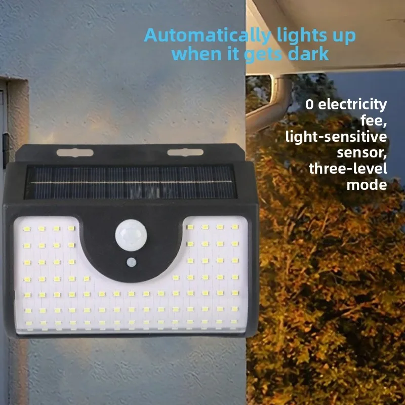 Outdoor Solar Courtyard Wall Light - 134 LED, Three - sided, Automatically Lights Up at Night, Motion - Sensitive, for Home Use
Outdoor Solar Courtyard Wall Light - 134 LED, Three - sided, Automatically Lights Up at Night, Motion - Sensitive, for Home Use